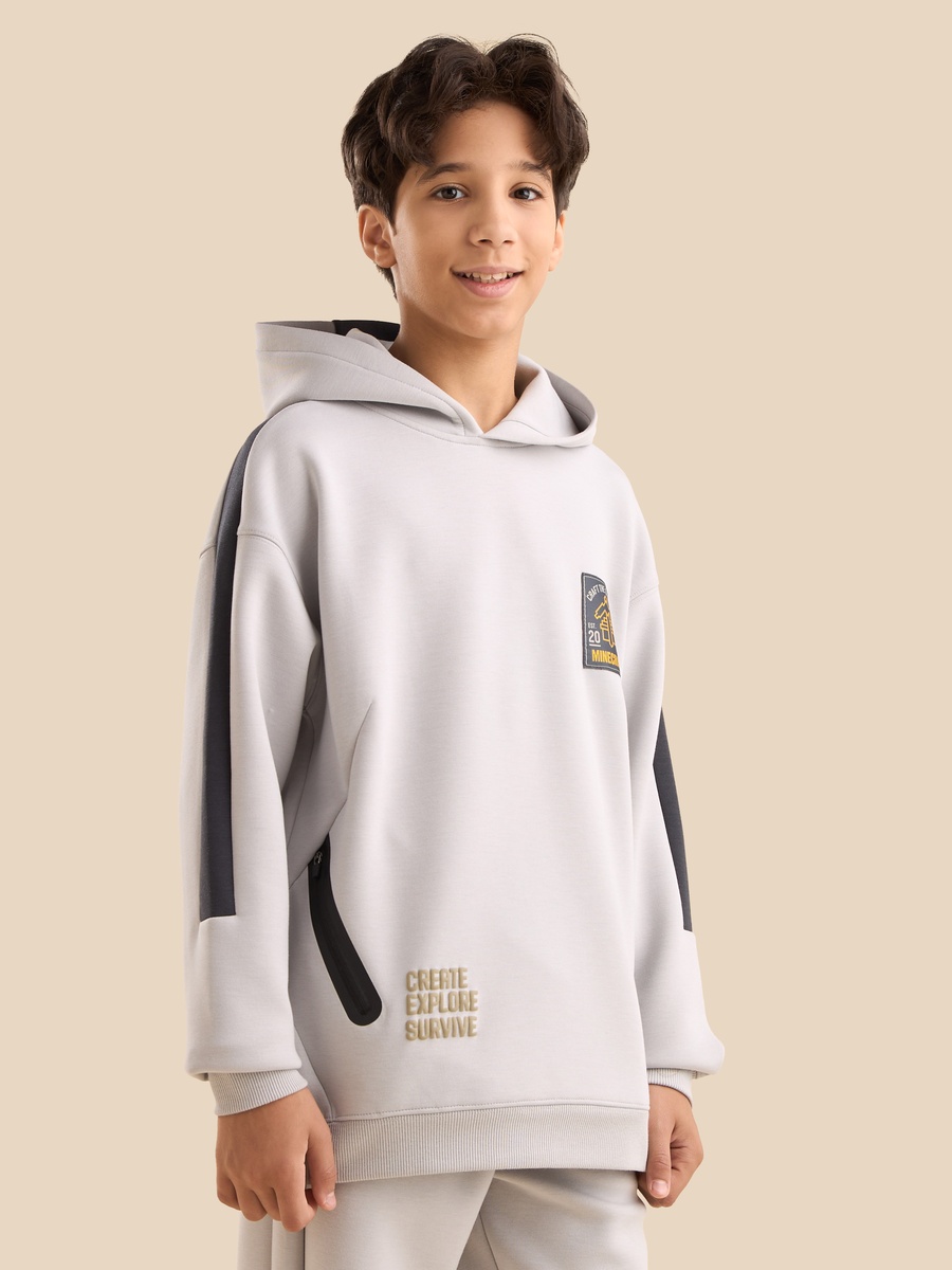 Minecraft Print Hoodie with Pockets