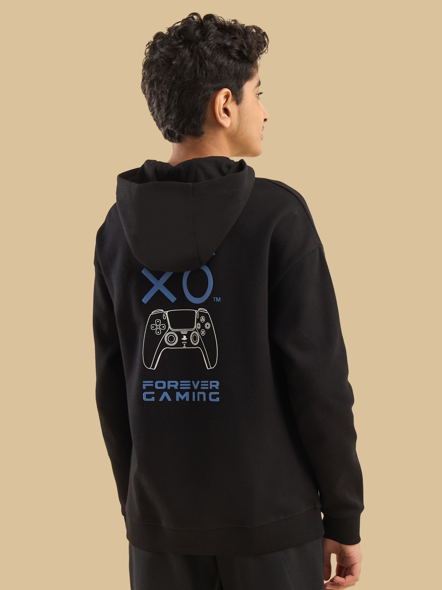 PlayStation Print Hooded Cotton Sweatshirt