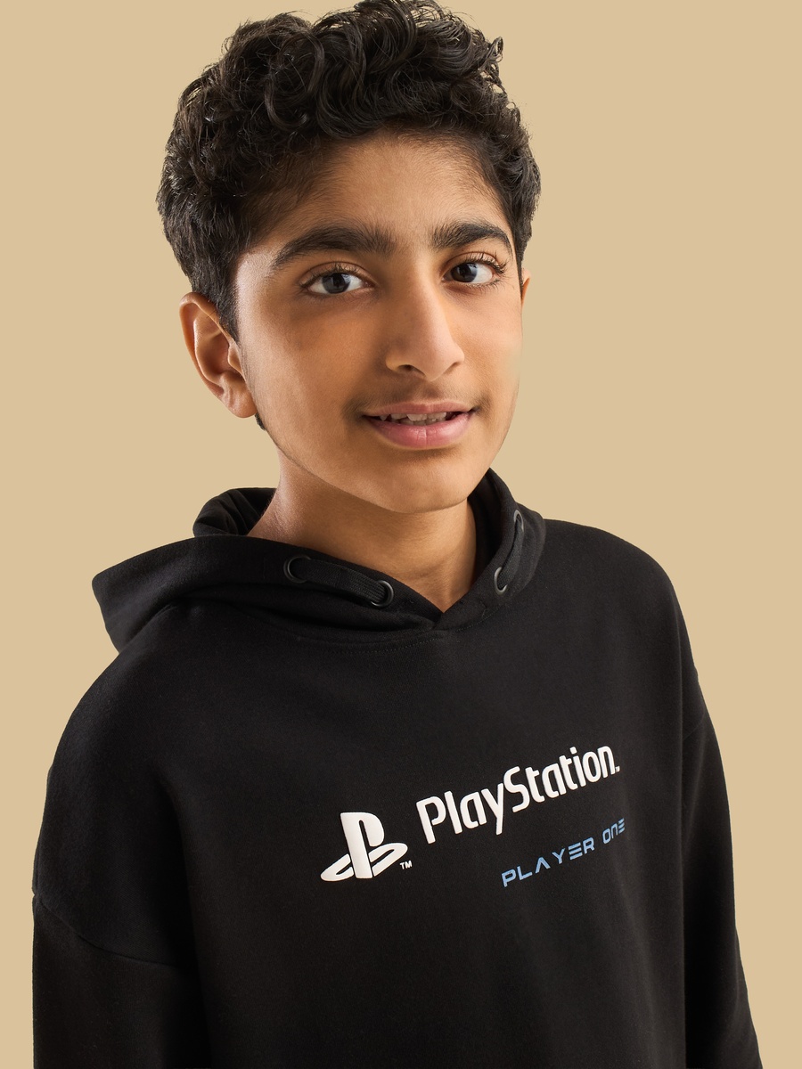 PlayStation Print Hooded Cotton Sweatshirt