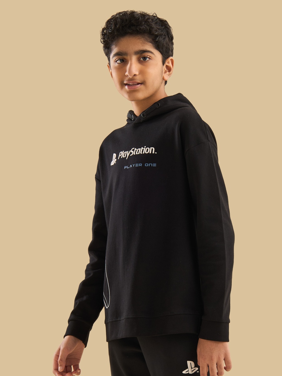 PlayStation Print Hooded Cotton Sweatshirt