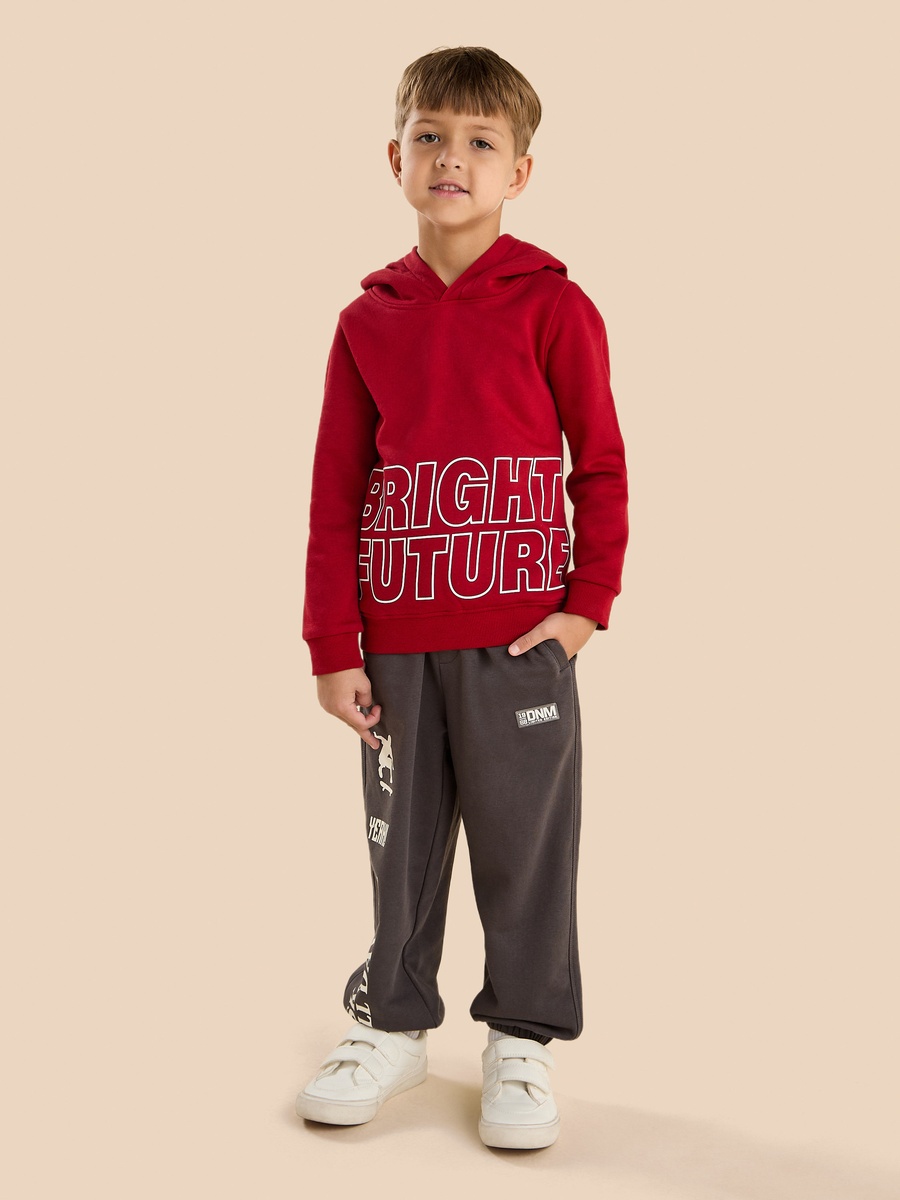 سويت شيرت بقبعة وطبعات