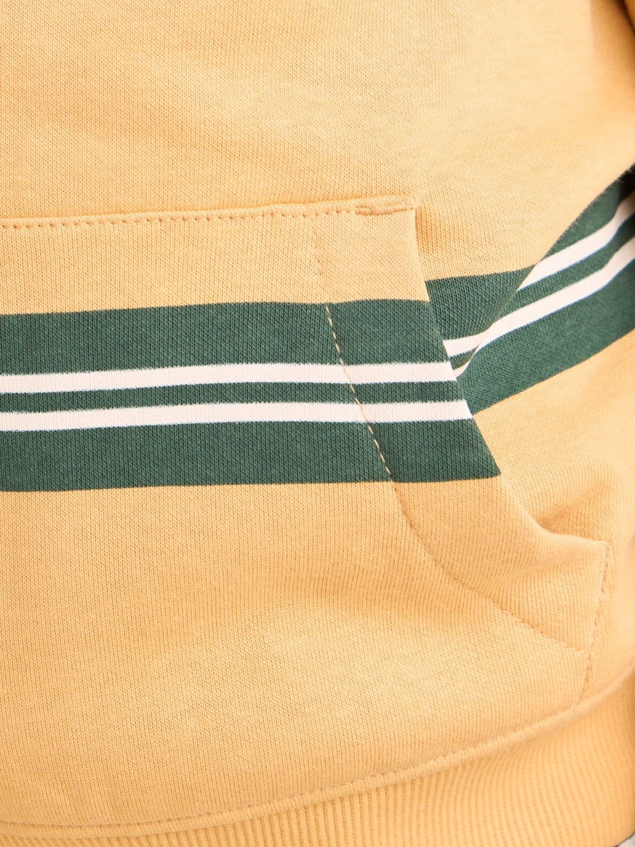 Striped Cotton Hoodie