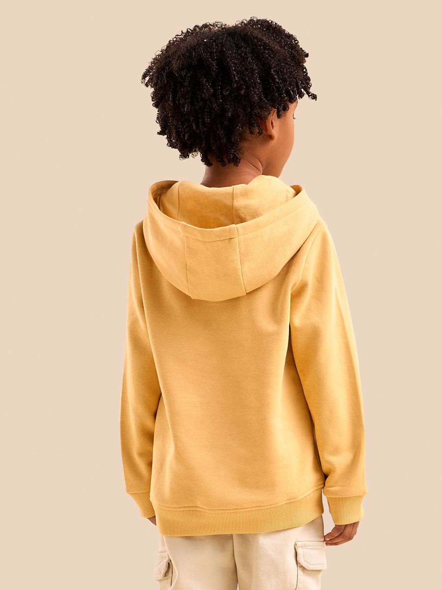 Slogan Print Hooded Sweatshirt