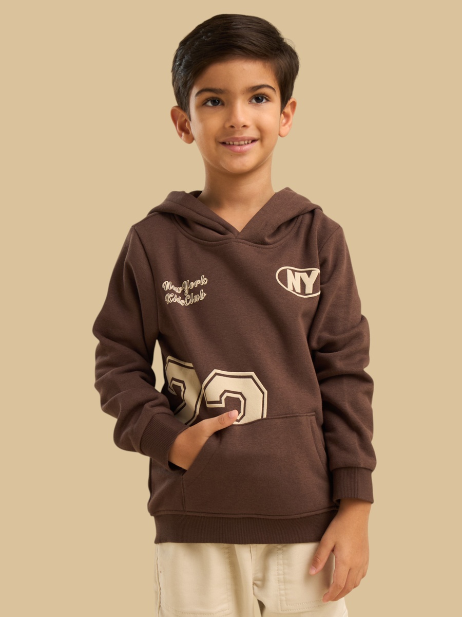Varsity Applique Hooded Sweatshirt