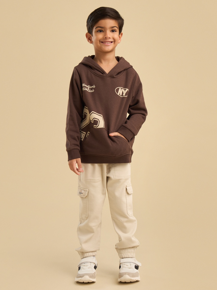 Varsity Applique Hooded Sweatshirt
