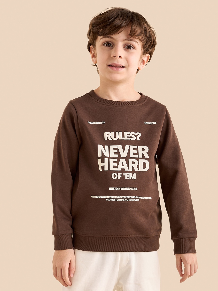 Slogan Print Sweatshirt
