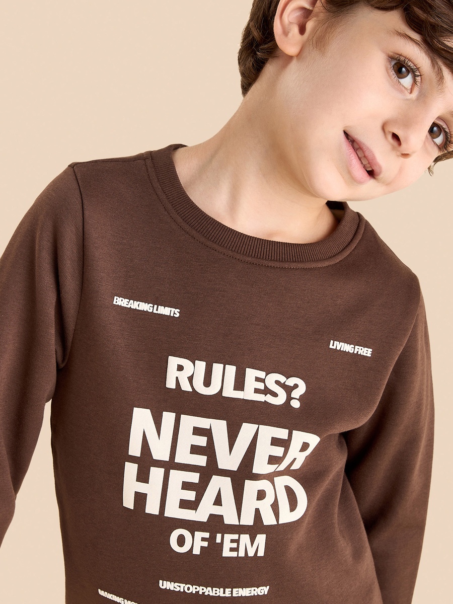 Slogan Print Sweatshirt