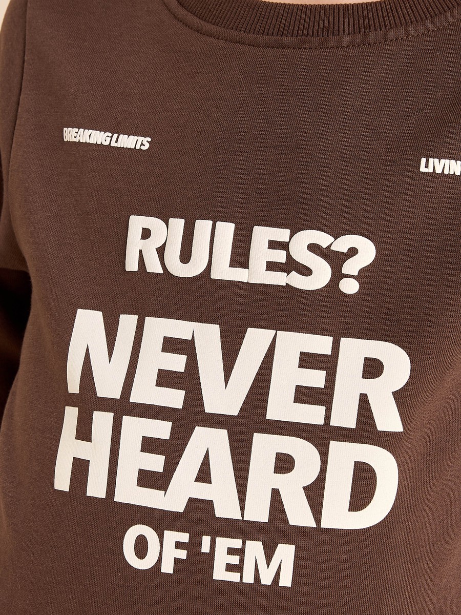 Slogan Print Sweatshirt