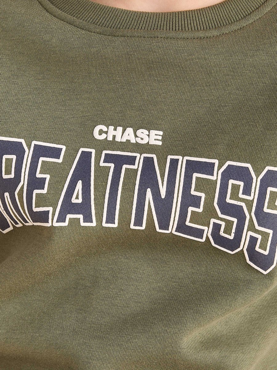Slogan Print Sweatshirt