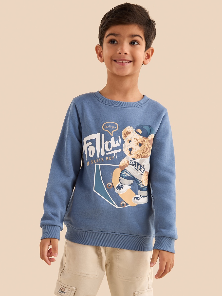 Bear Print Sweatshirt
