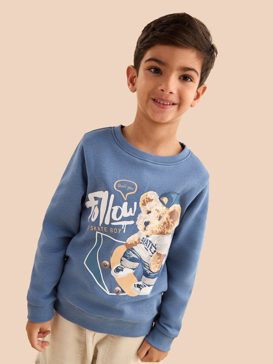 Bear Print Sweatshirt