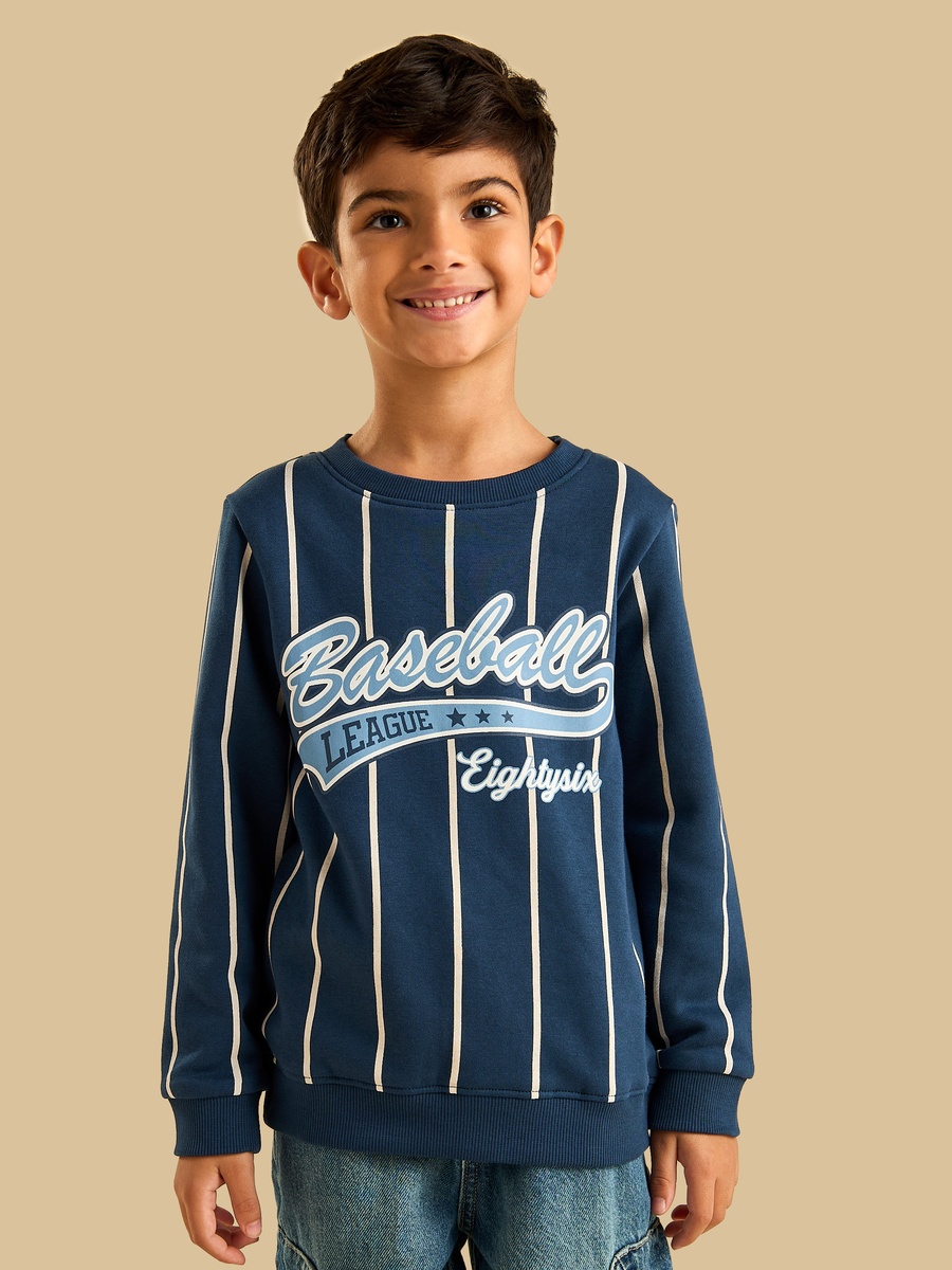 Baseball Print Sweatshirt