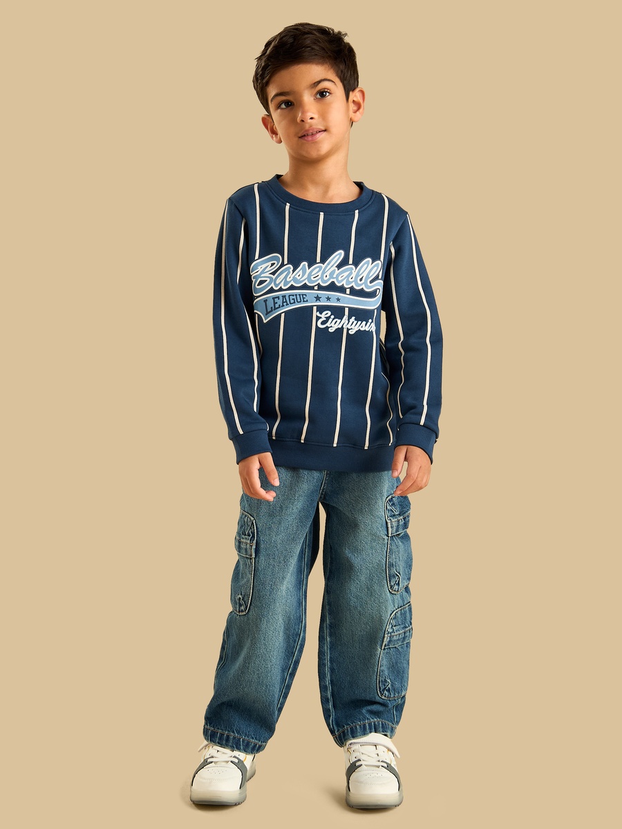 Baseball Print Sweatshirt
