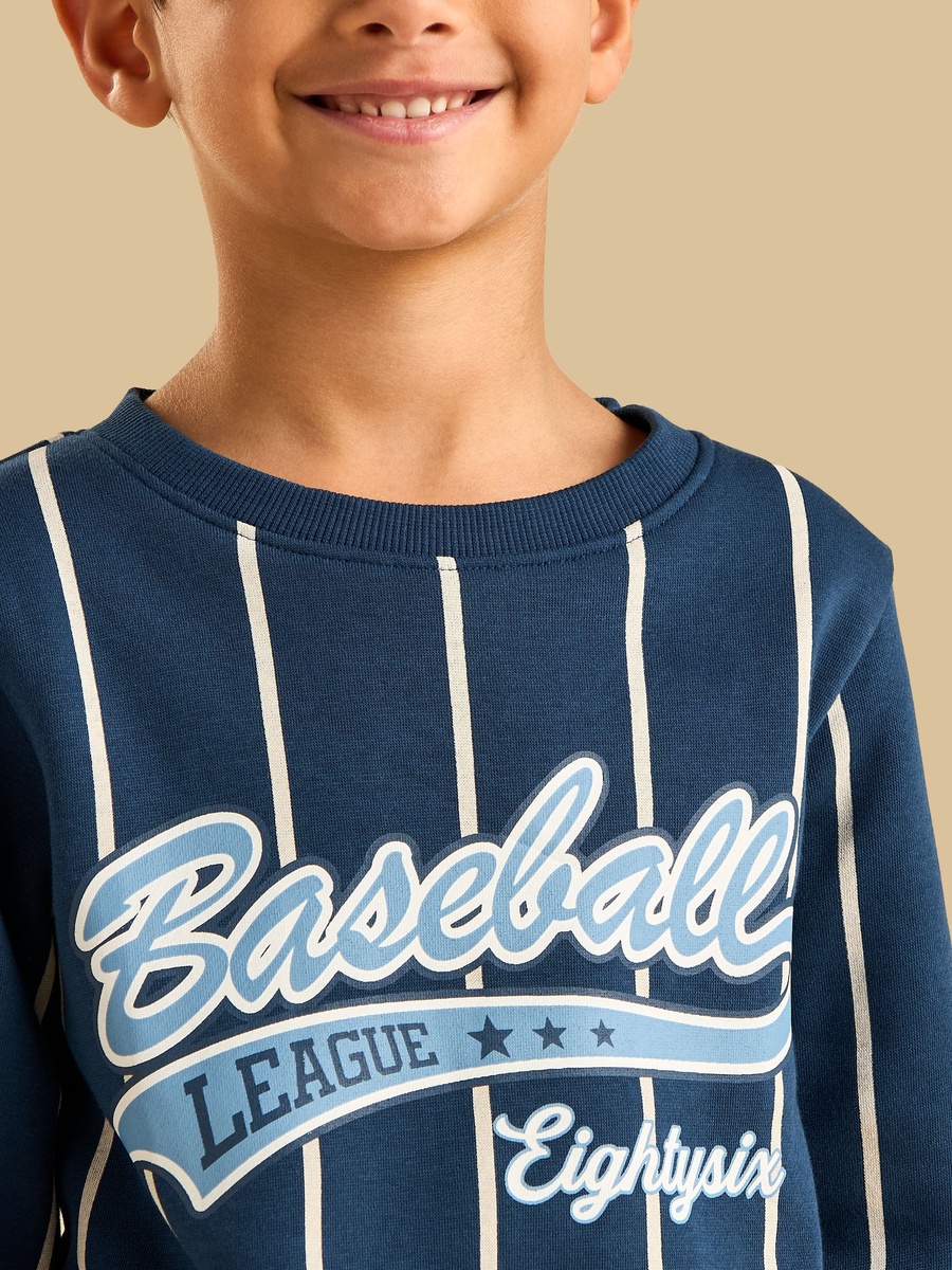 Baseball Print Sweatshirt