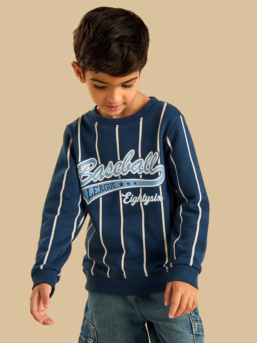 Baseball Print Sweatshirt