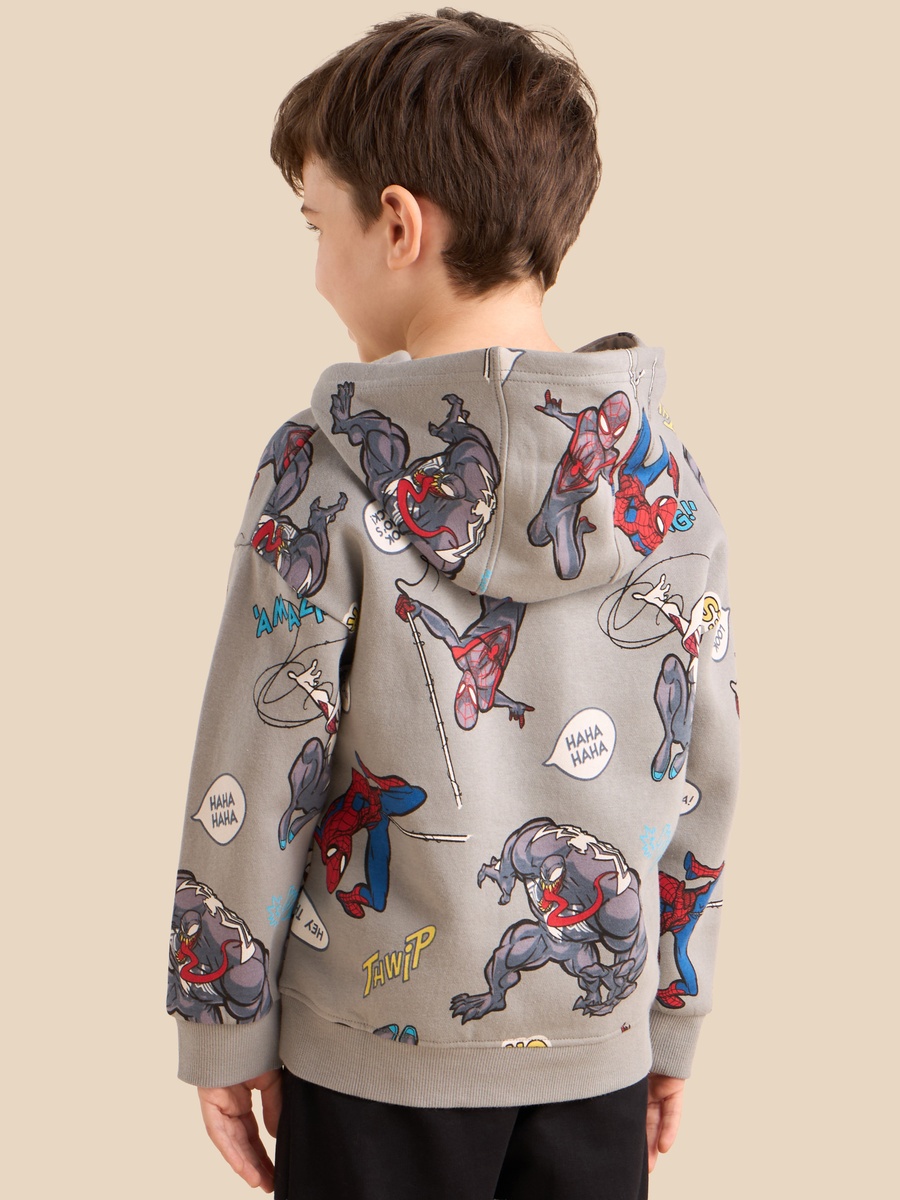 Marvel Print Hooded Sweatshirt