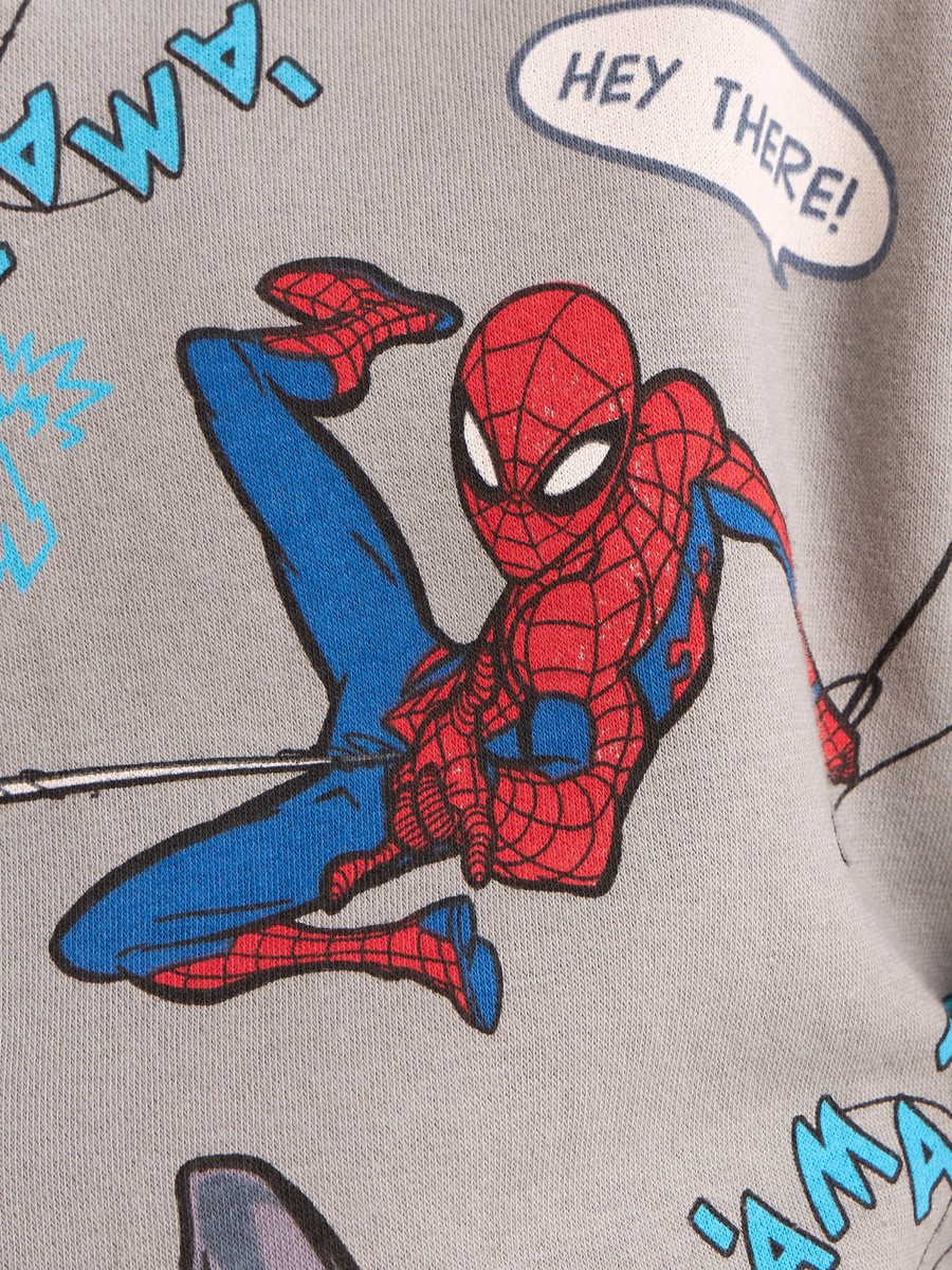Marvel Print Hooded Sweatshirt