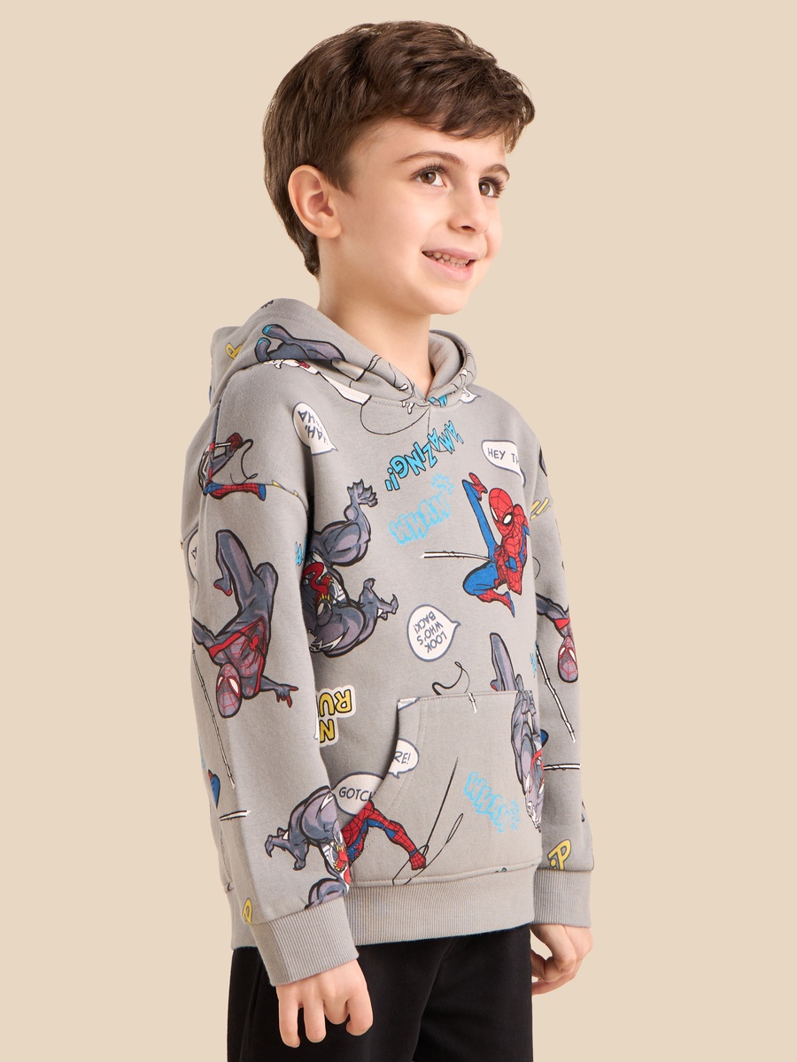 Marvel Print Hooded Sweatshirt