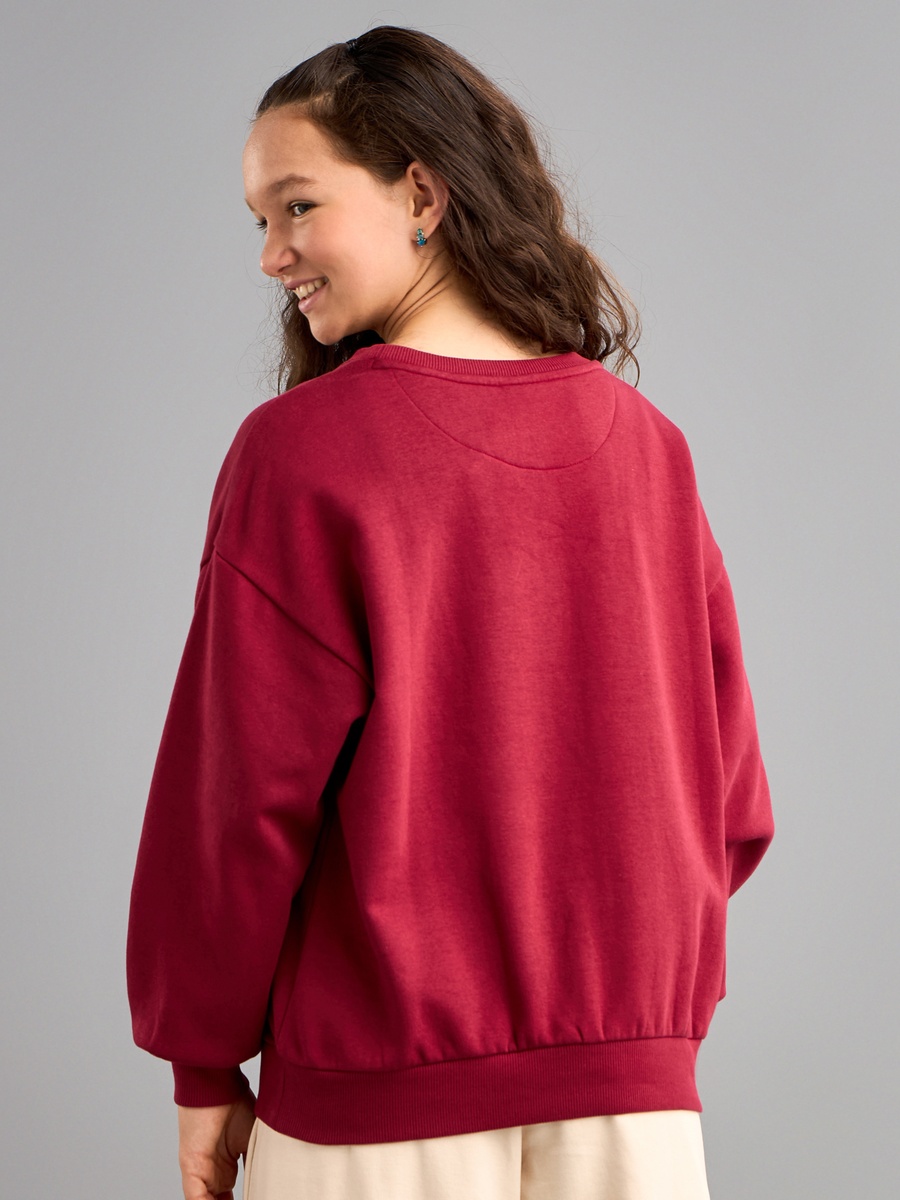 Peanuts Print Oversized Sweatshirt