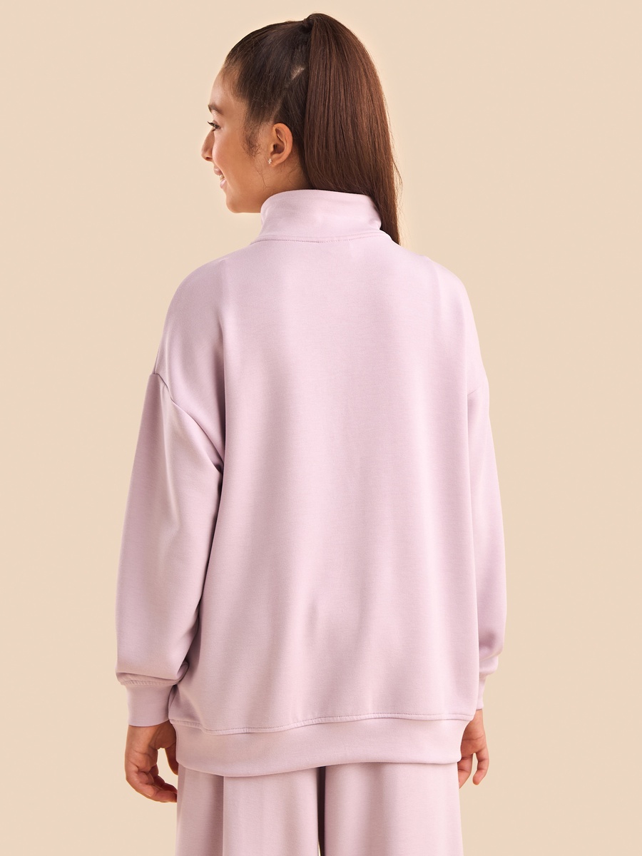 Cinnamoroll Print High Neck Oversized Sweatshirt