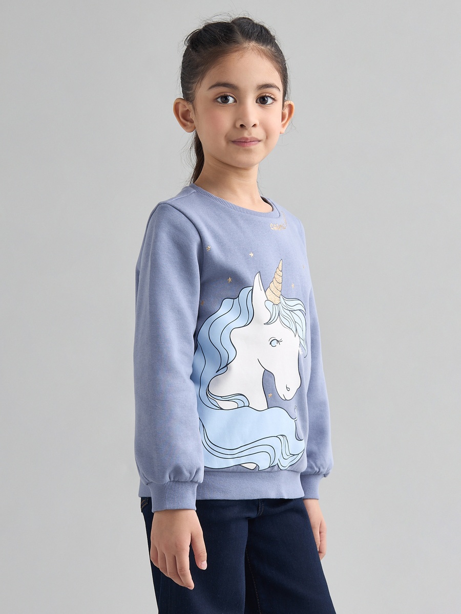 Unicorn Print Sweatshirt