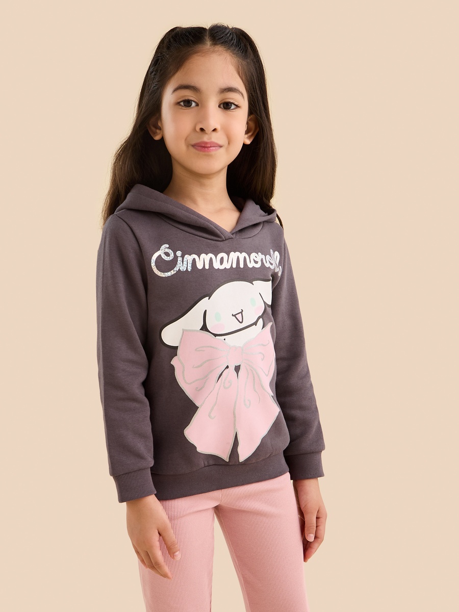 Cinnamoroll Print Hooded Sweatshirt