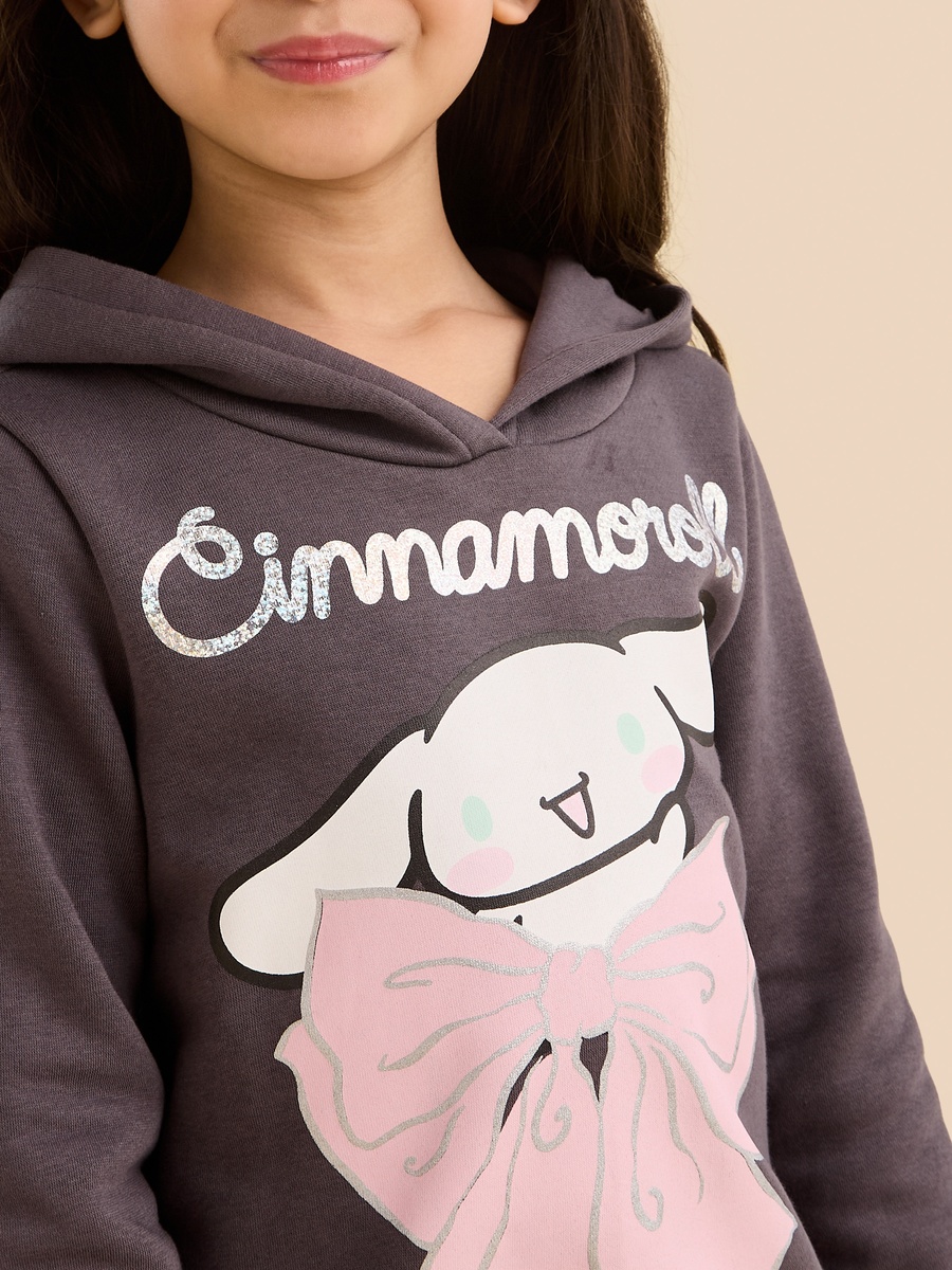 Cinnamoroll Print Hooded Sweatshirt