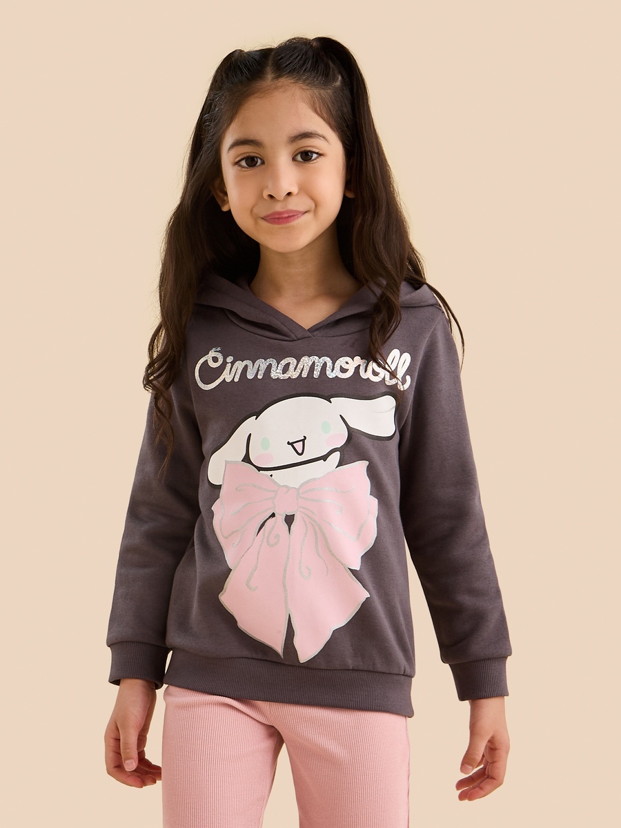 Cinnamoroll Print Hooded Sweatshirt
