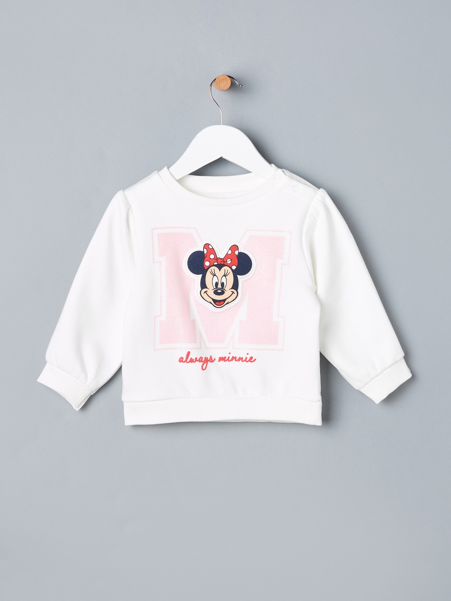 Minnie Mouse Print Sweatshirt