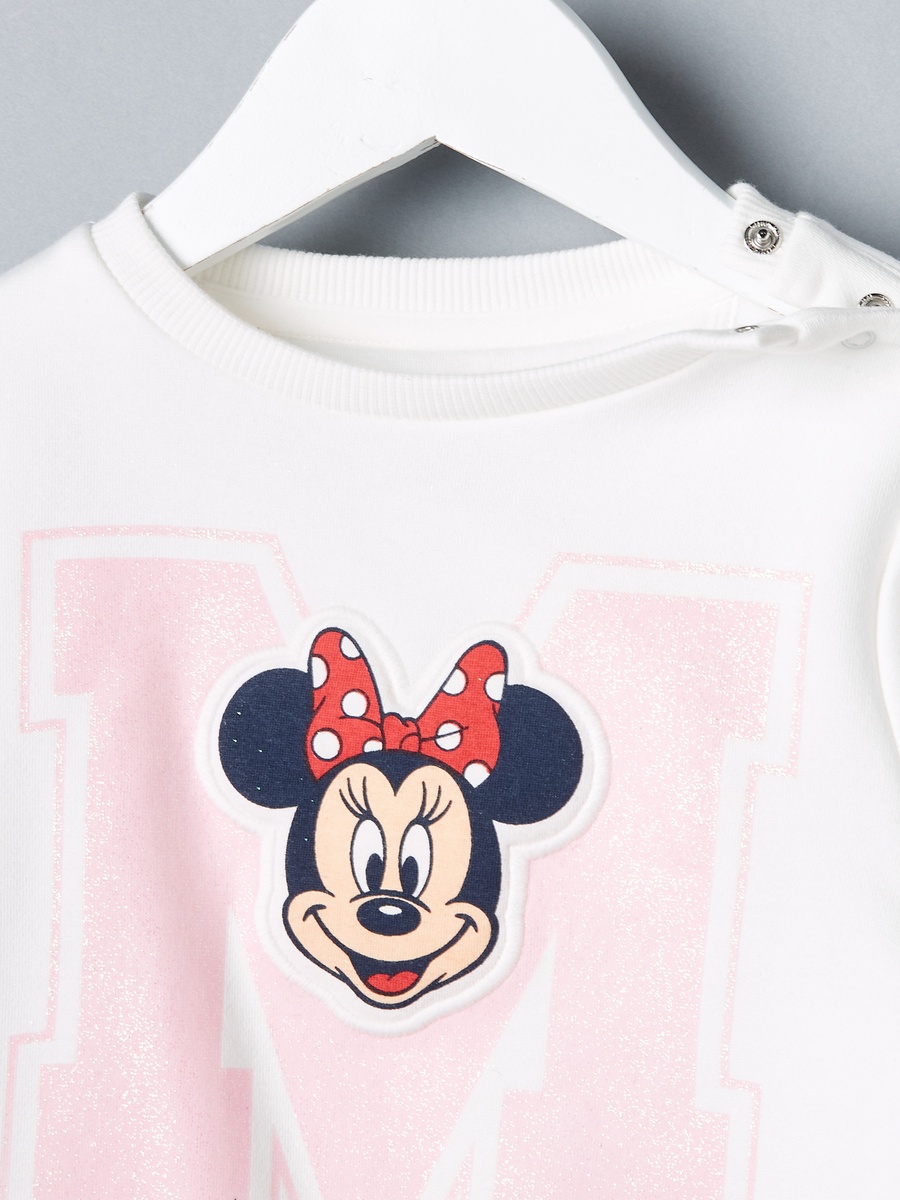 Minnie Mouse Print Sweatshirt