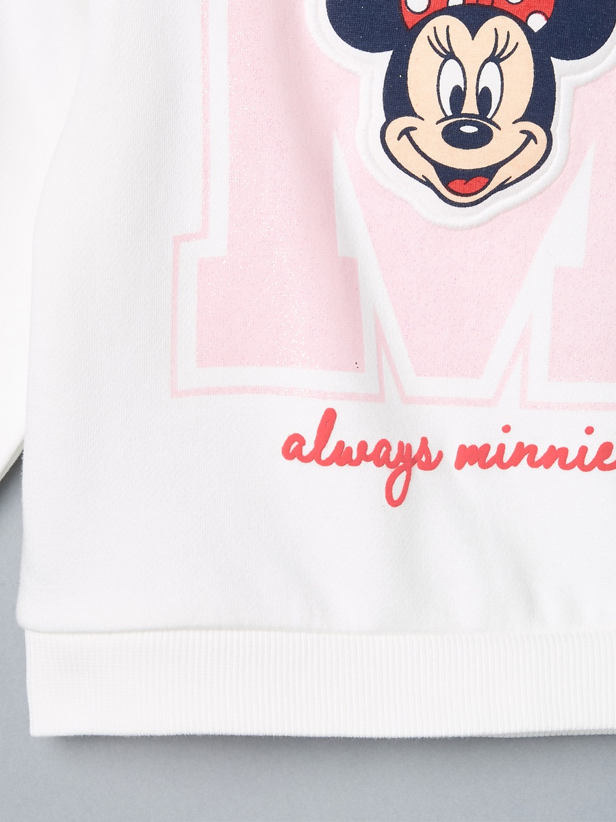 Minnie Mouse Print Sweatshirt