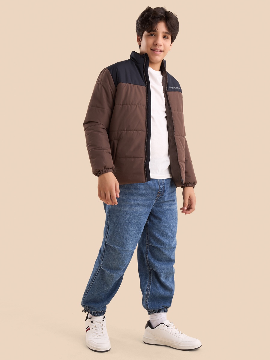 Colourblock Puffer Jacket