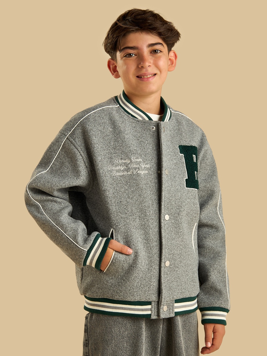 Felt Varsity Bomber Jacket