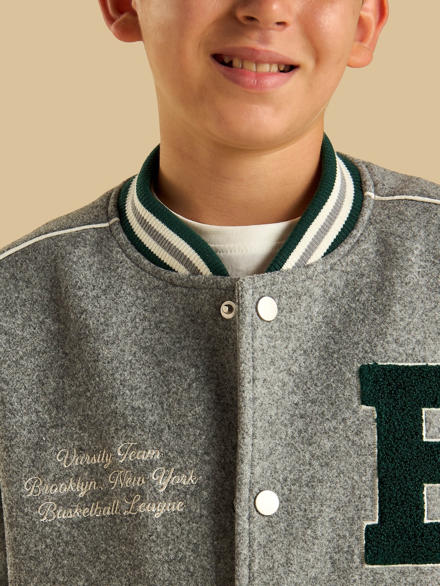 Felt Varsity Bomber Jacket