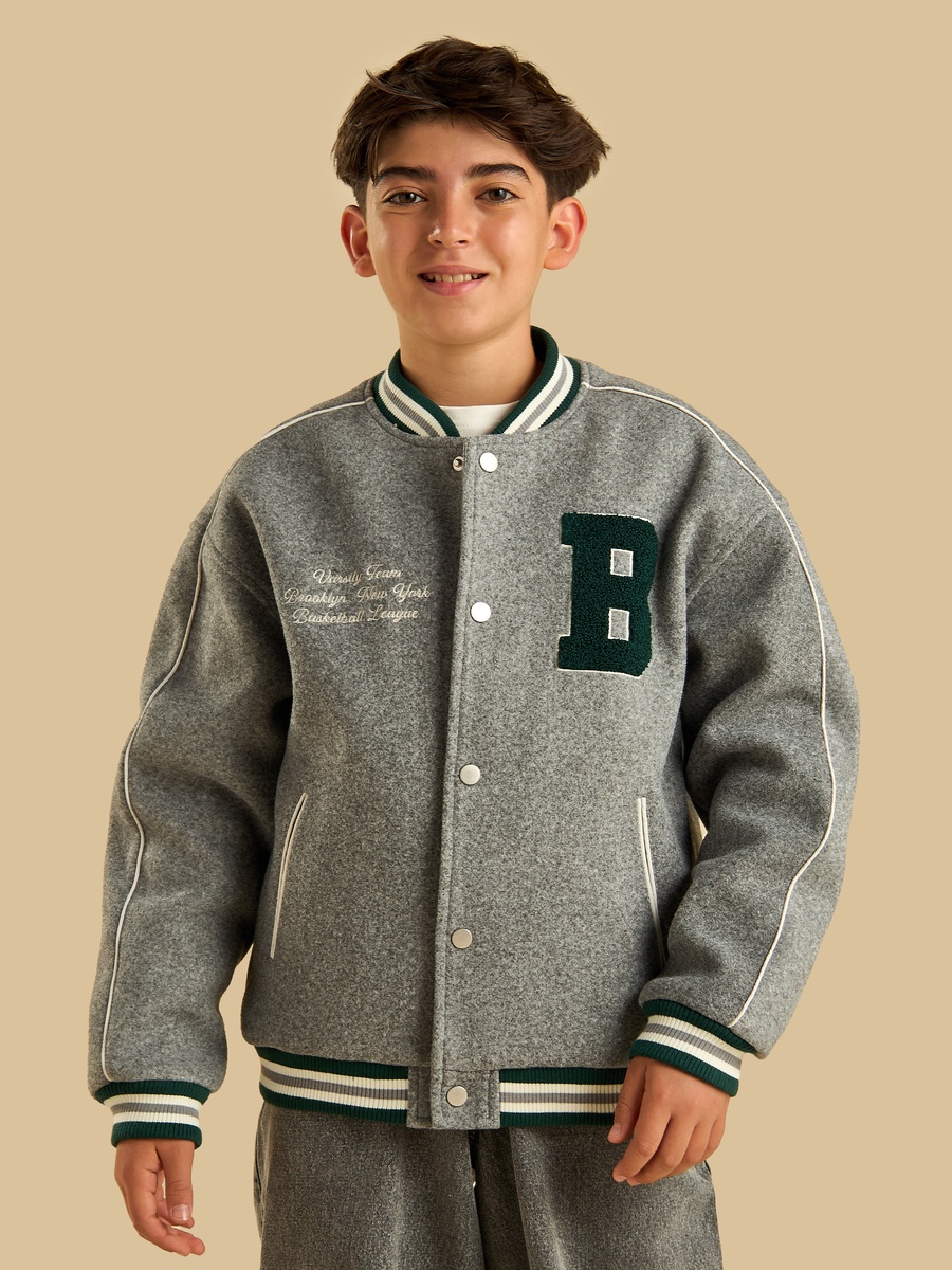 Felt Varsity Bomber Jacket