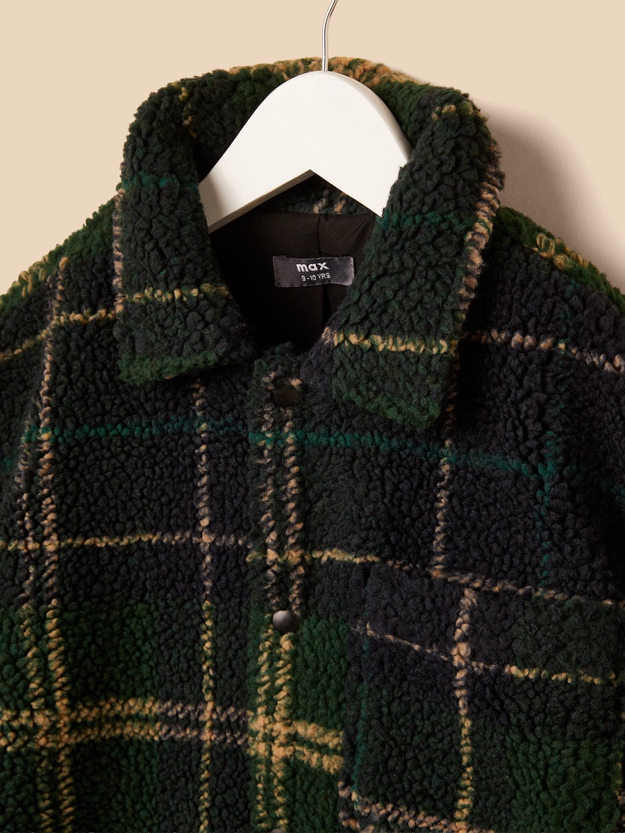 Checked Cotton Shacket