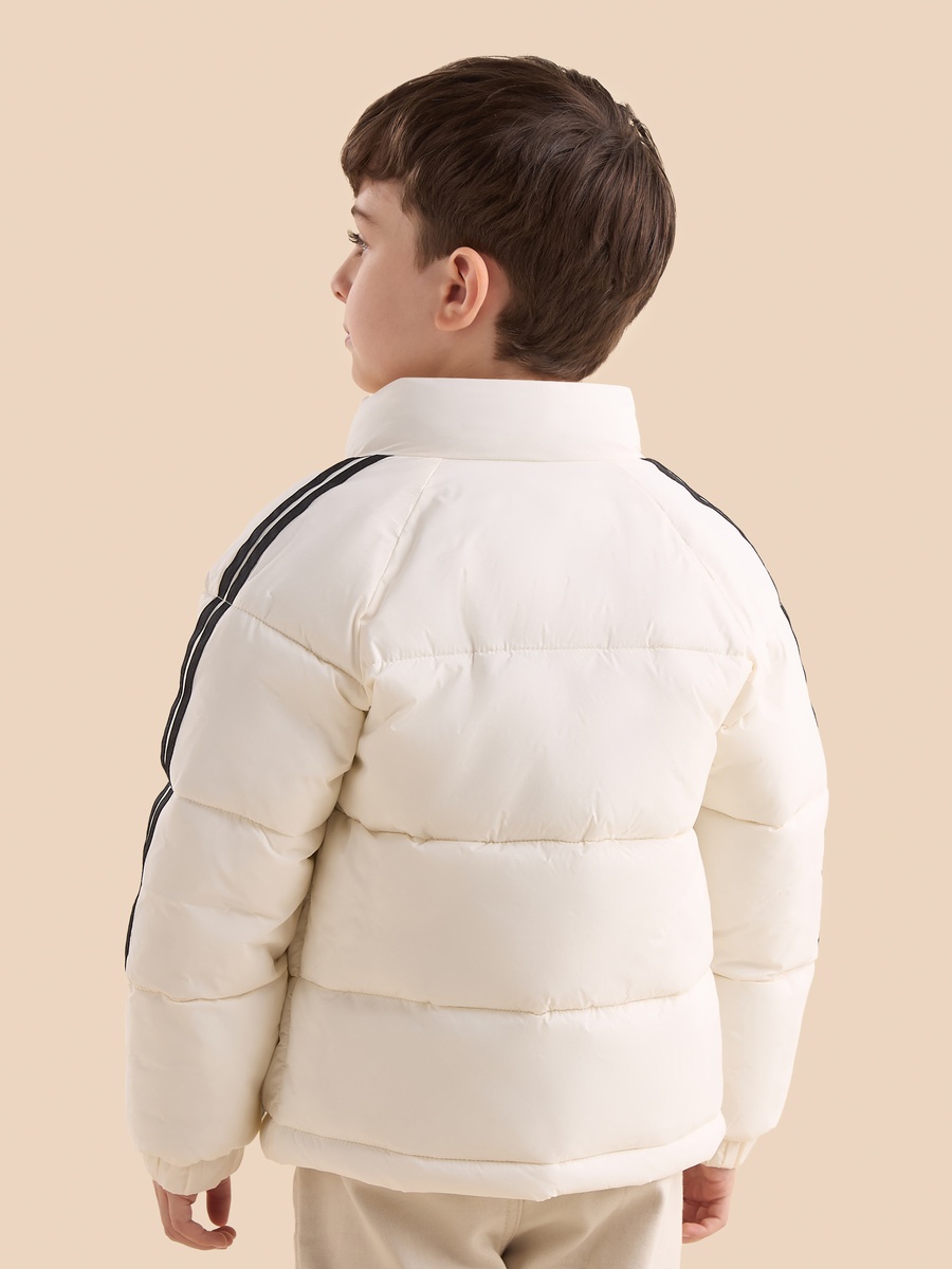 Quilted Puffer Jacket with High Neck