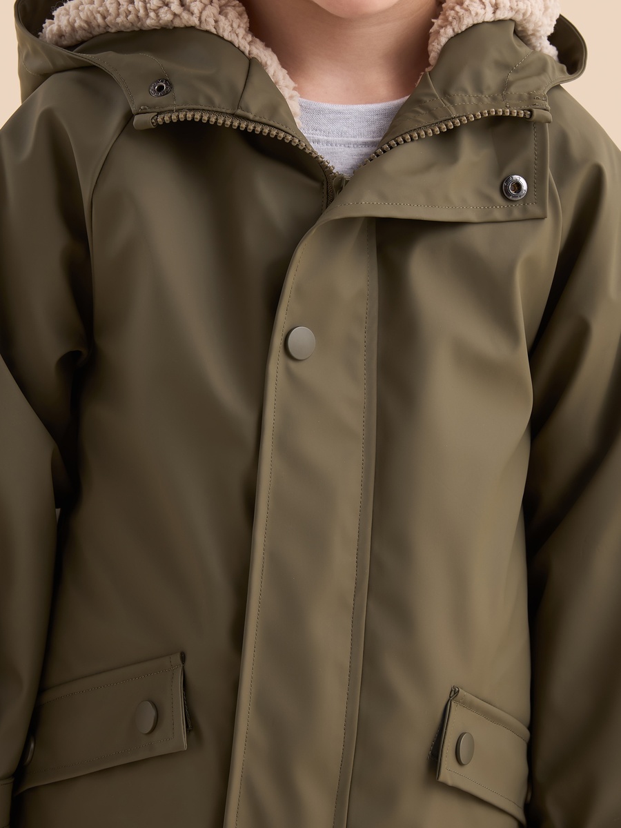 Plain Hooded Fisherman Jacket