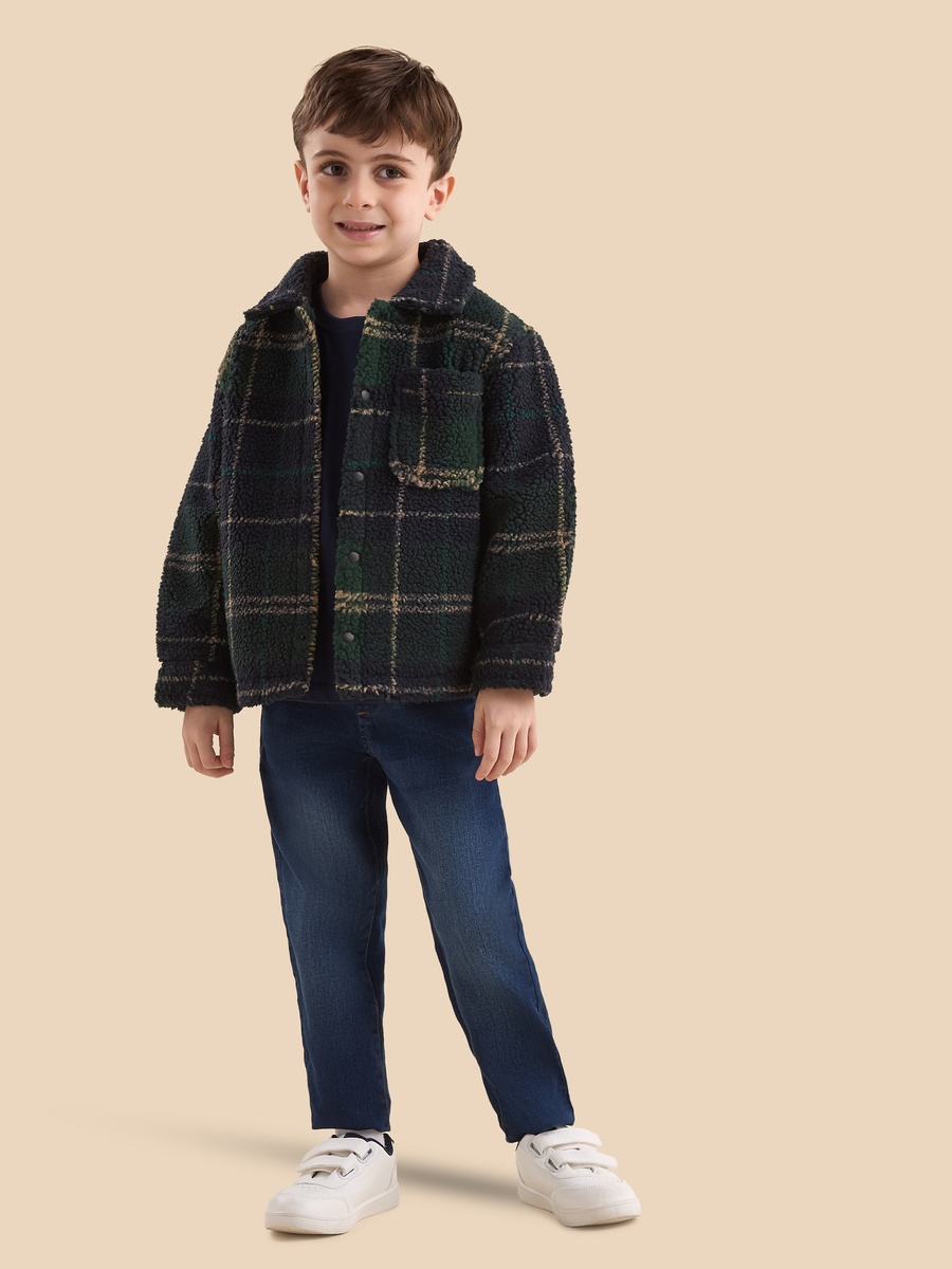 Checked Sherpa Jacket