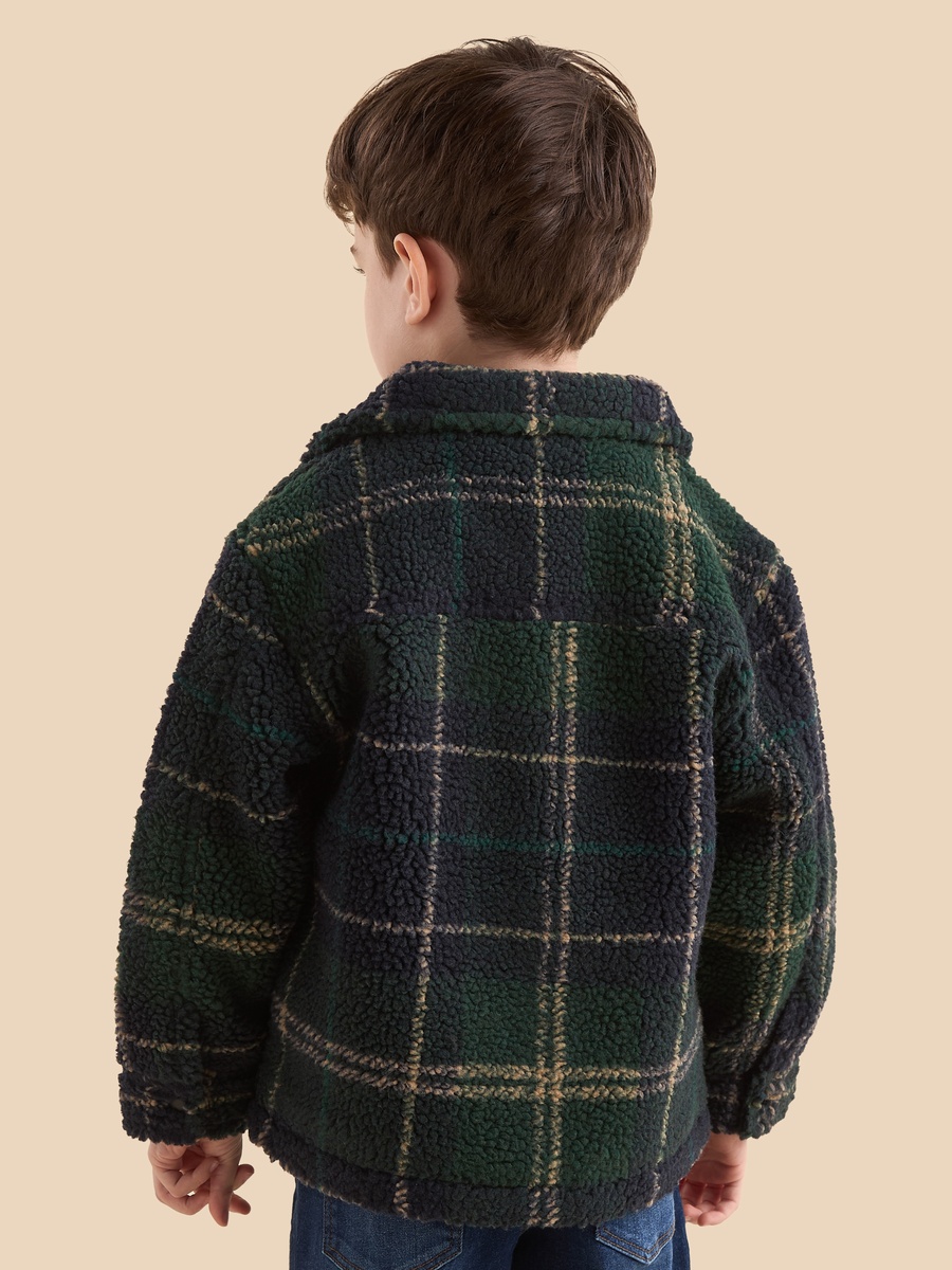 Checked Sherpa Jacket
