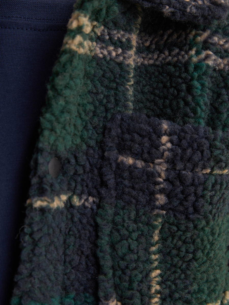 Checked Sherpa Jacket