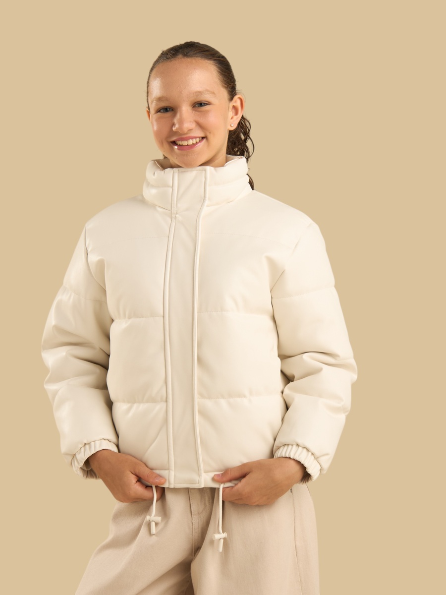 Quilted High Neck Puffer Jacket