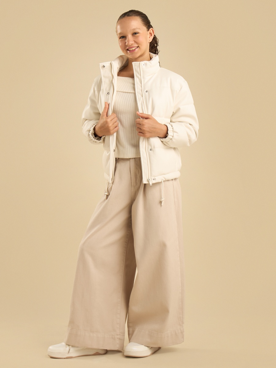 Quilted High Neck Puffer Jacket