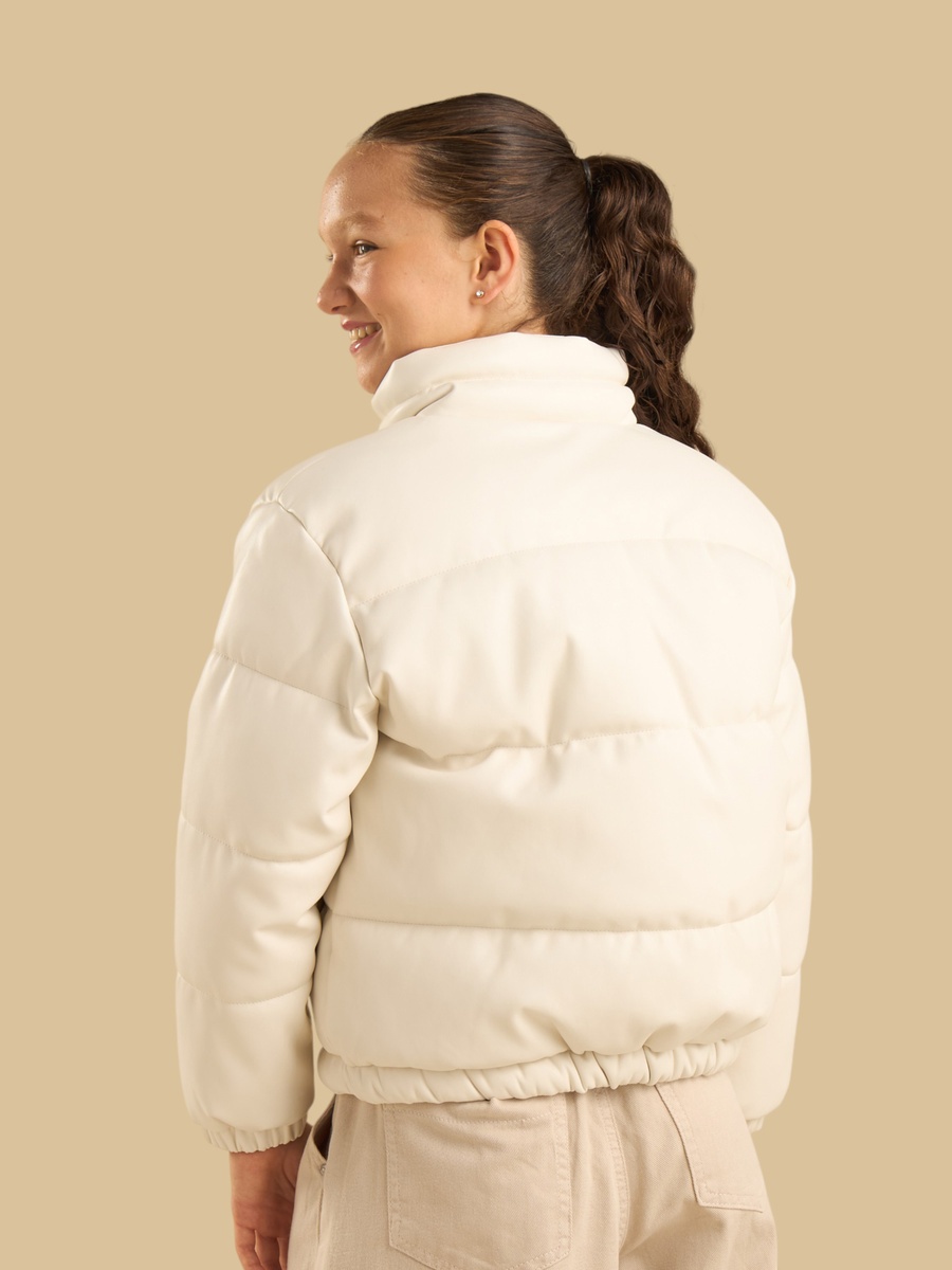 Quilted High Neck Puffer Jacket