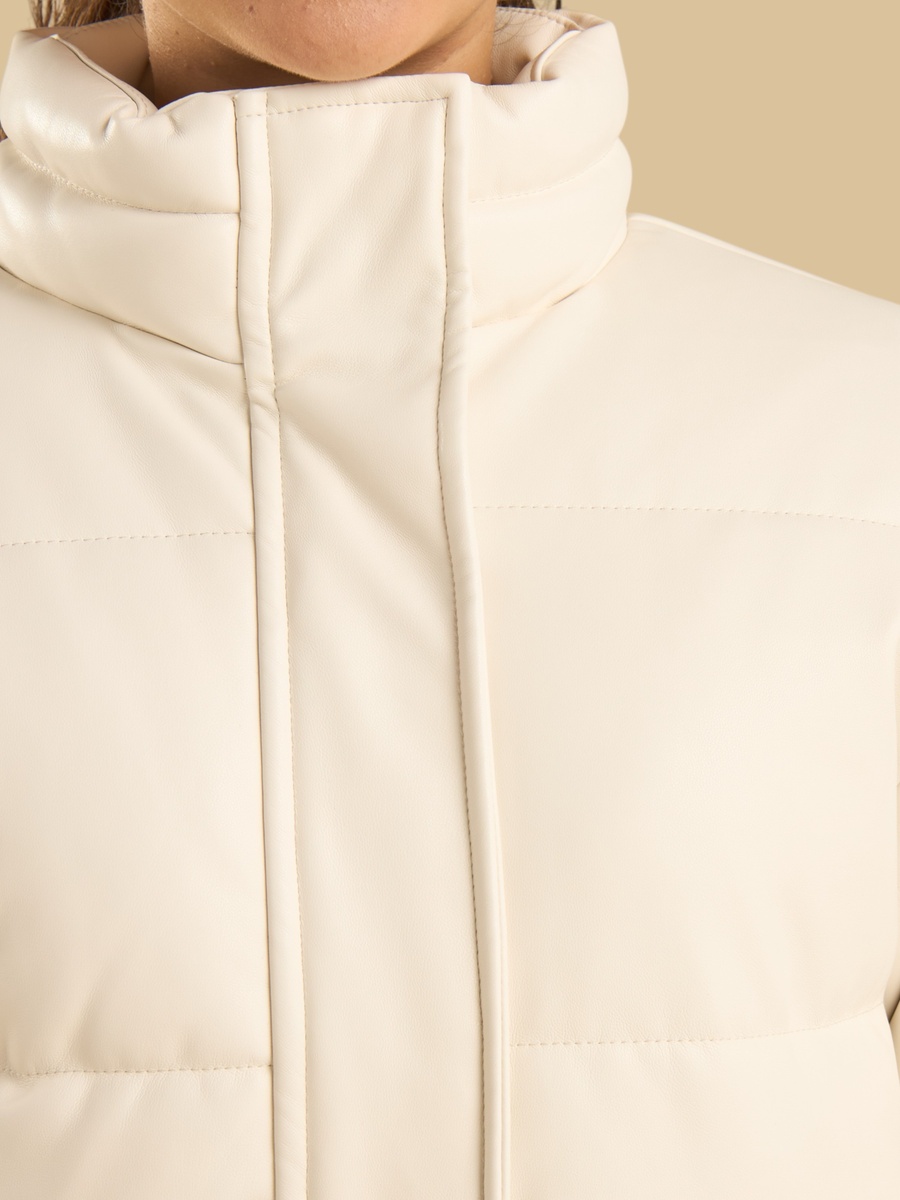 Quilted High Neck Puffer Jacket