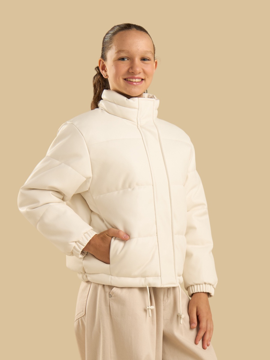 Quilted High Neck Puffer Jacket