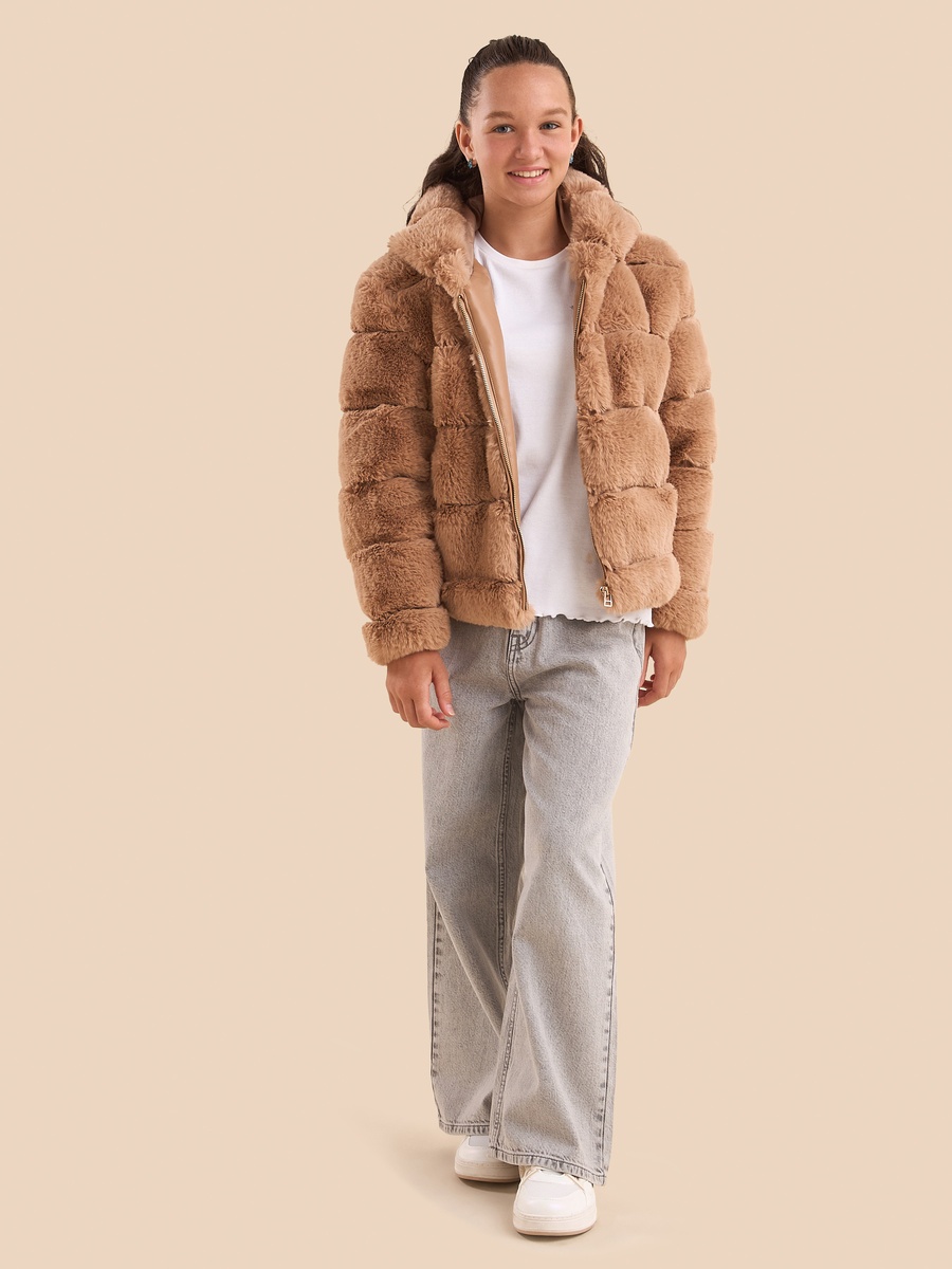 Faux Fur Hooded Jacket