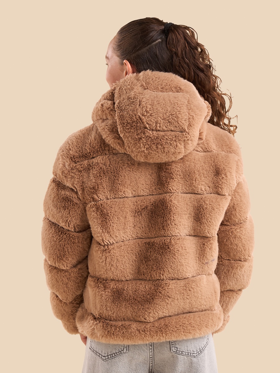 Faux Fur Hooded Jacket