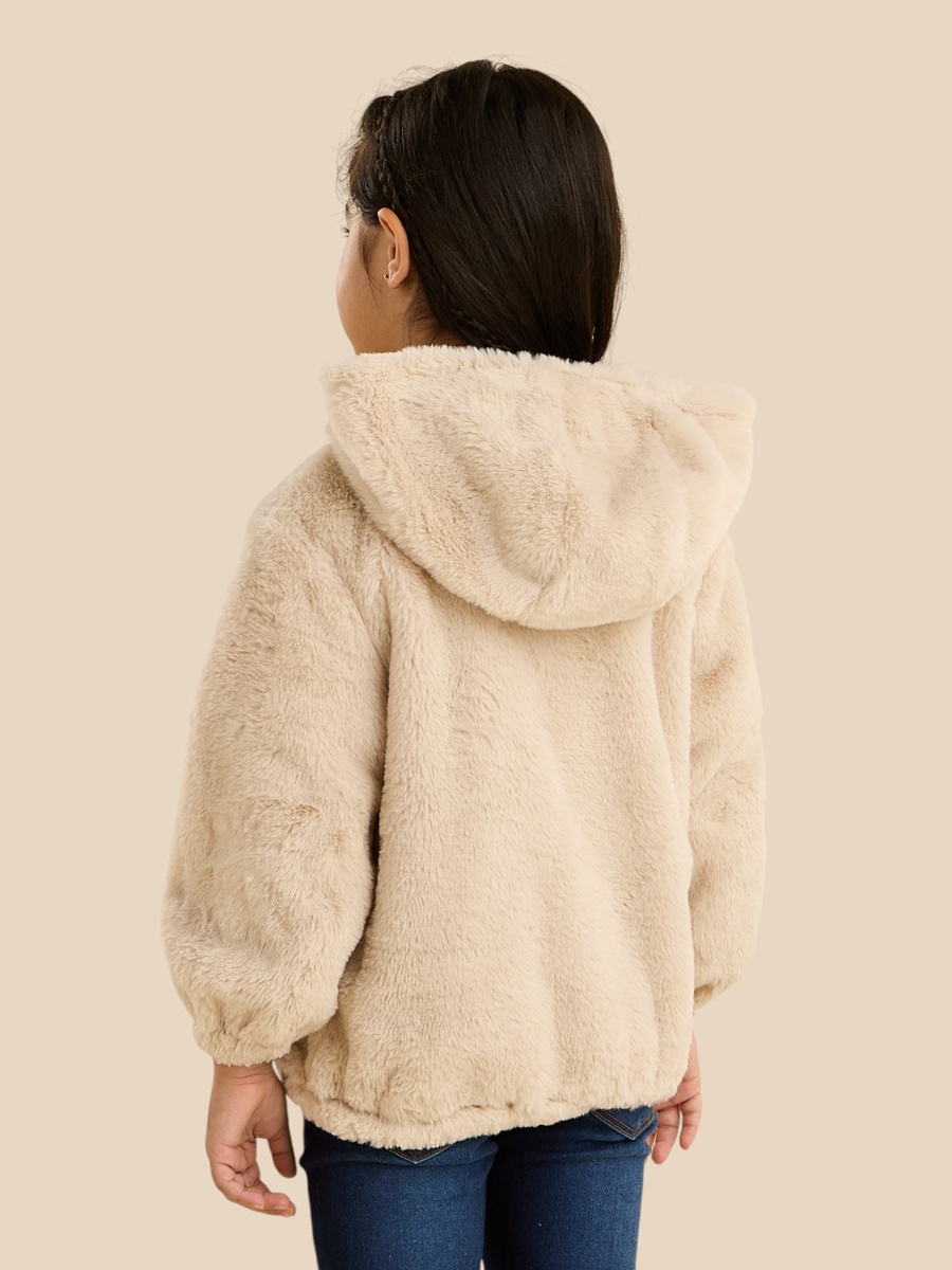 Faux Fur Hooded Jacket