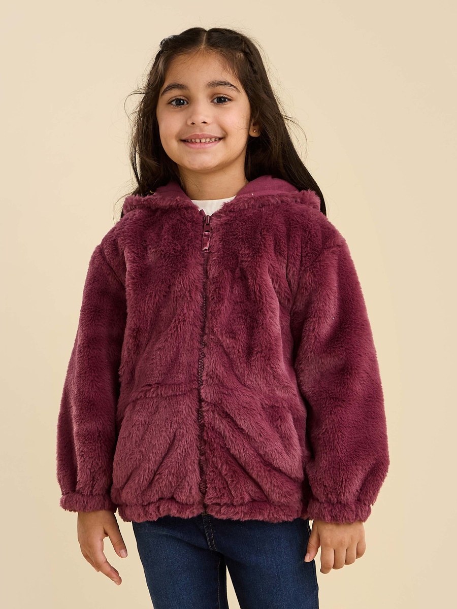 Faux Fur Hooded Jacket
